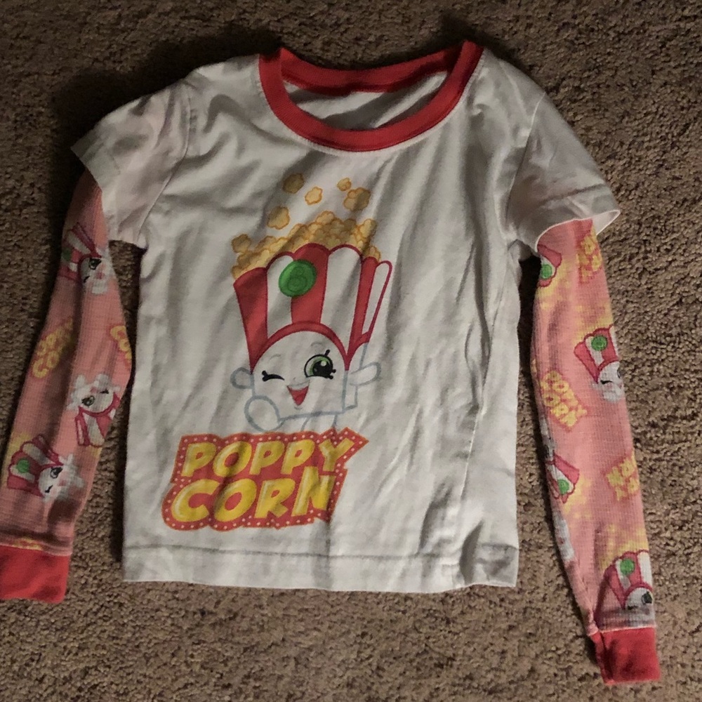 Moose girl’s size 4 tee shirt “POPPY CORN”